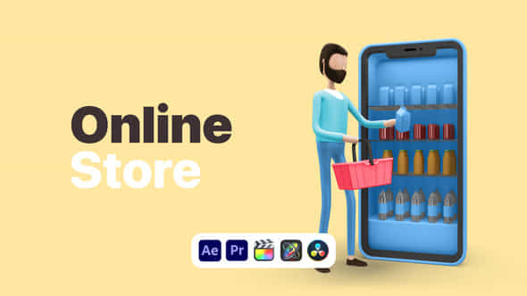 Explainer Man Online Store - VideoHive 50639653