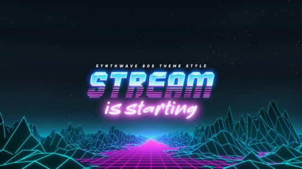 Synthwave 80s Streamer Package - VideoHive 32351446