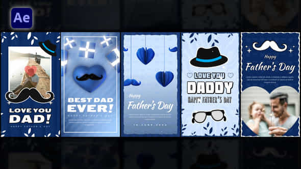 Fathers Day Stories Pack - VideoHive 52707082