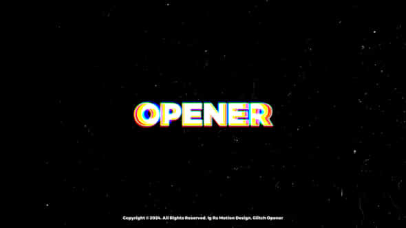 Glitch Opener Premiere Pro - VideoHive 52017055