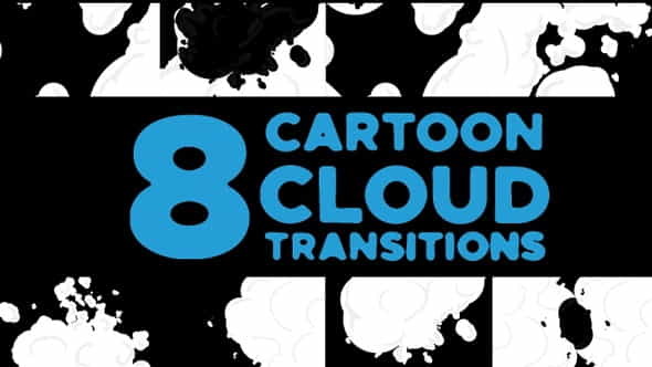 Cartoon Cloud Transitions - VideoHive 30654209