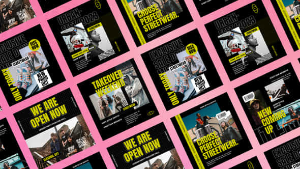 Puzzle Urban Streetwear Fashion Media Post - VideoHive 52274218