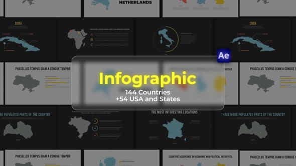 Infographic Countries Ae - VideoHive 49373845