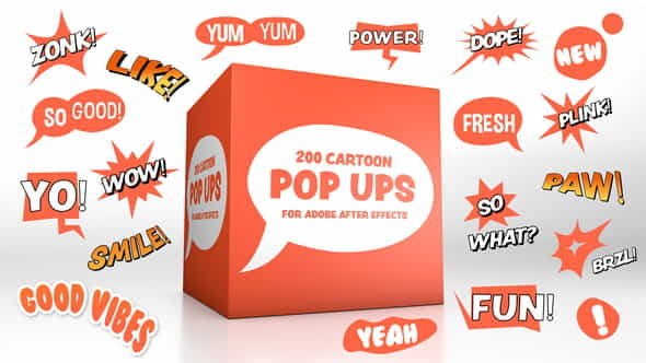 Cartoon Pop-Ups - VideoHive 27977040