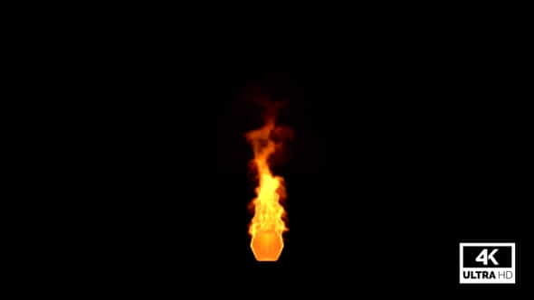 Explosive Flamethrower Fire Element 4K - VideoHive 33683245