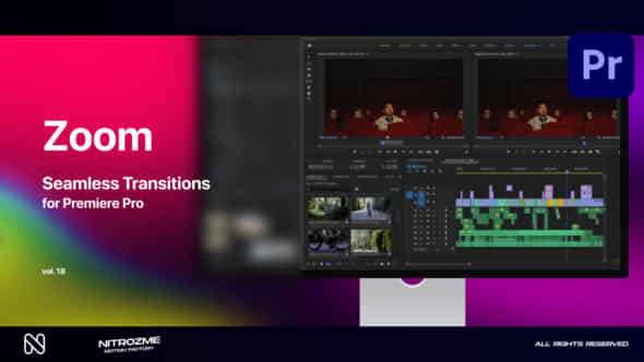 Zoom Seamless Transitions Vol 18 For Premiere Pro - VideoHive 48688895