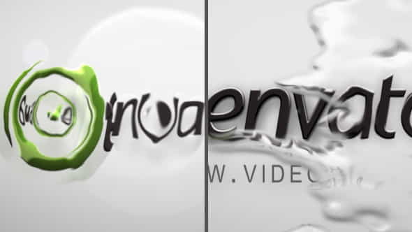 Abstract Water Drops Logo Reveal - VideoHive 482127
