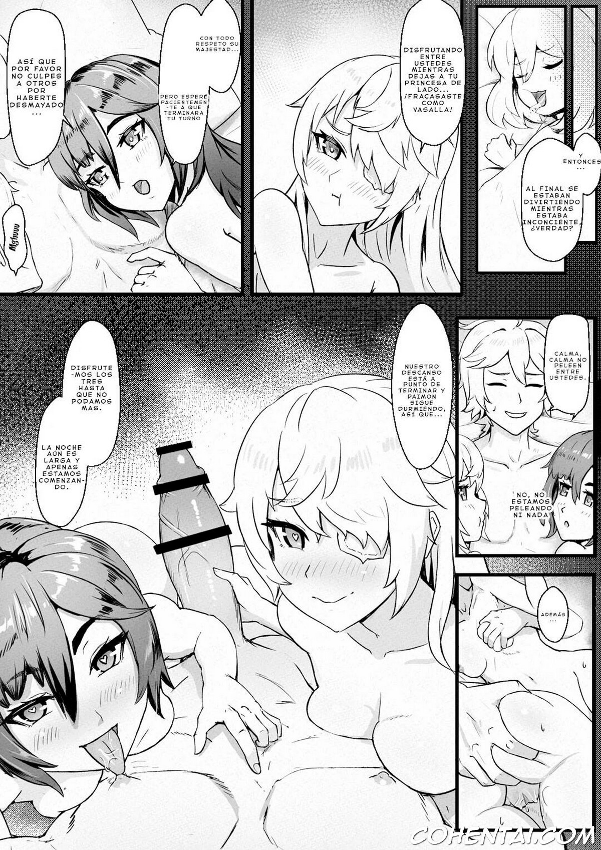 Nakama-tachi to Sugosu Sei Yoru (Genshin Impact) xxx comics manga porno doujin hentai español sexo 