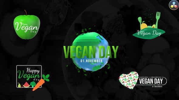 World Vegan Day Titles - VideoHive 33931873