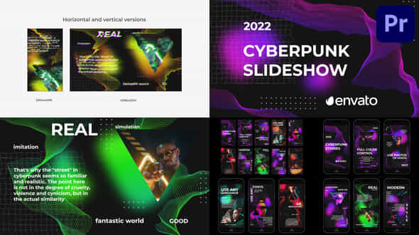 Cyberpunk Glitch Slideshow - VideoHive 41855018