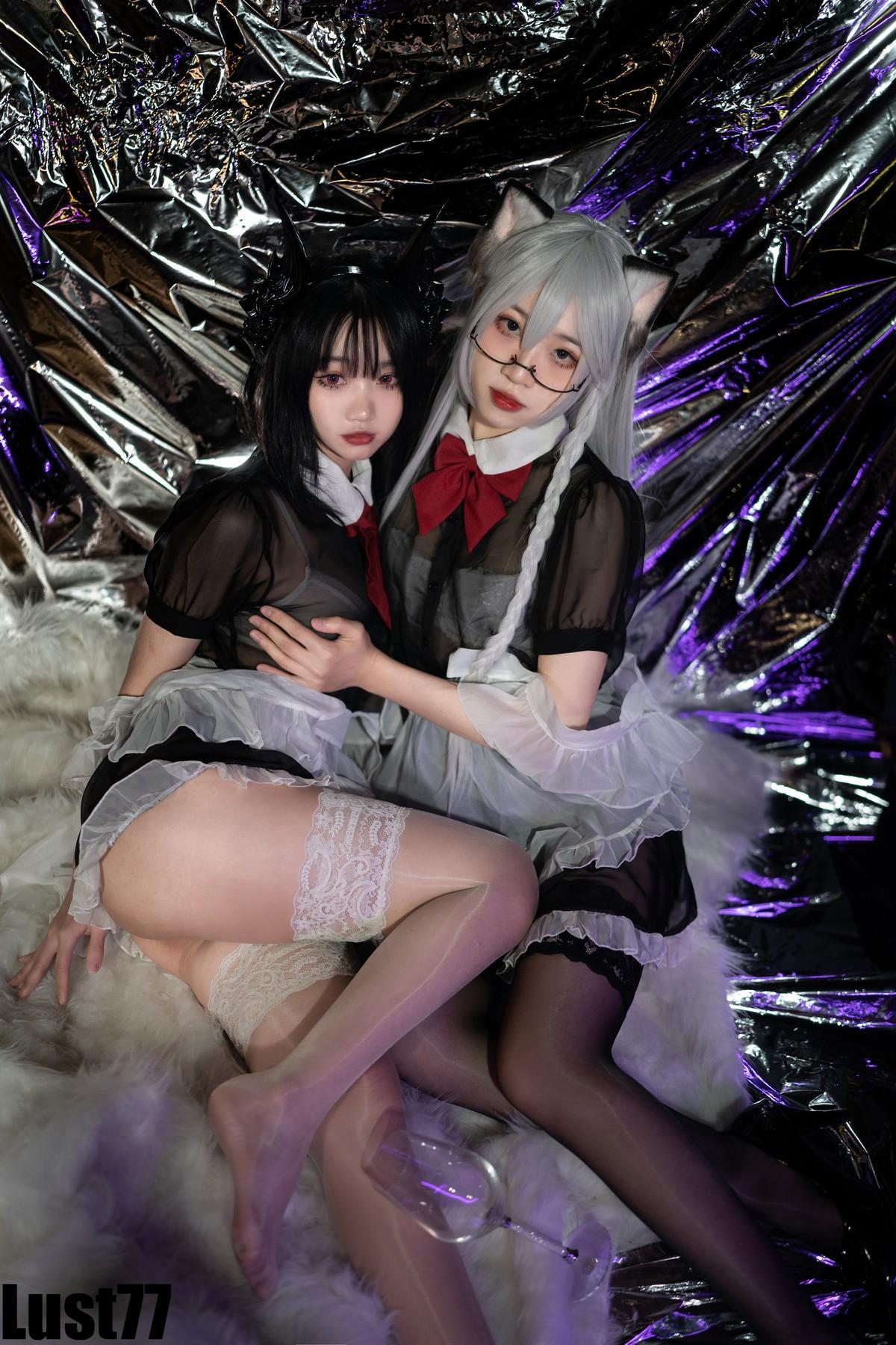 Cosplay 柒柒要乖哦 女仆の惩戒课 Set.01(37)