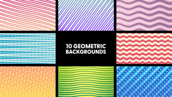 Geometric Backgrounds - VideoHive 38355920