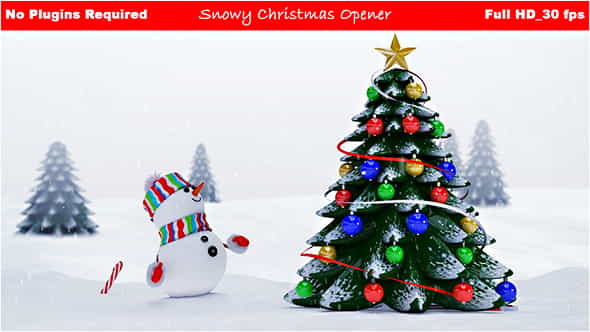 Snowy Christmas Opener | Holidays - VideoHive 18825902