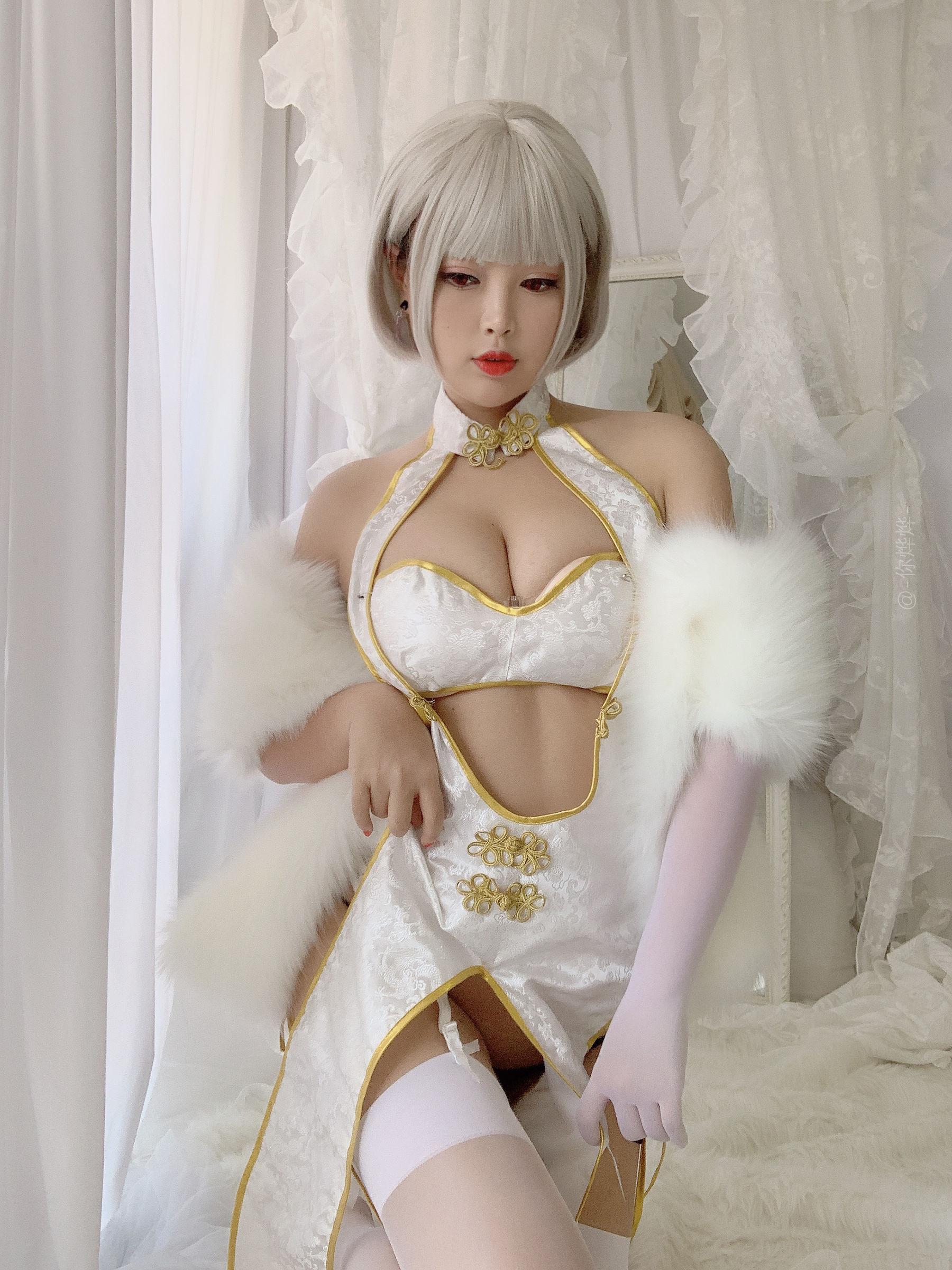 [美女Coser] -白烨- 《白旗袍》 写真集(19)