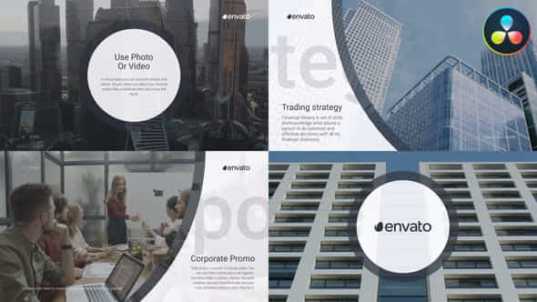 Circle Corporate Promo Davinci Resolve - VideoHive 49832810