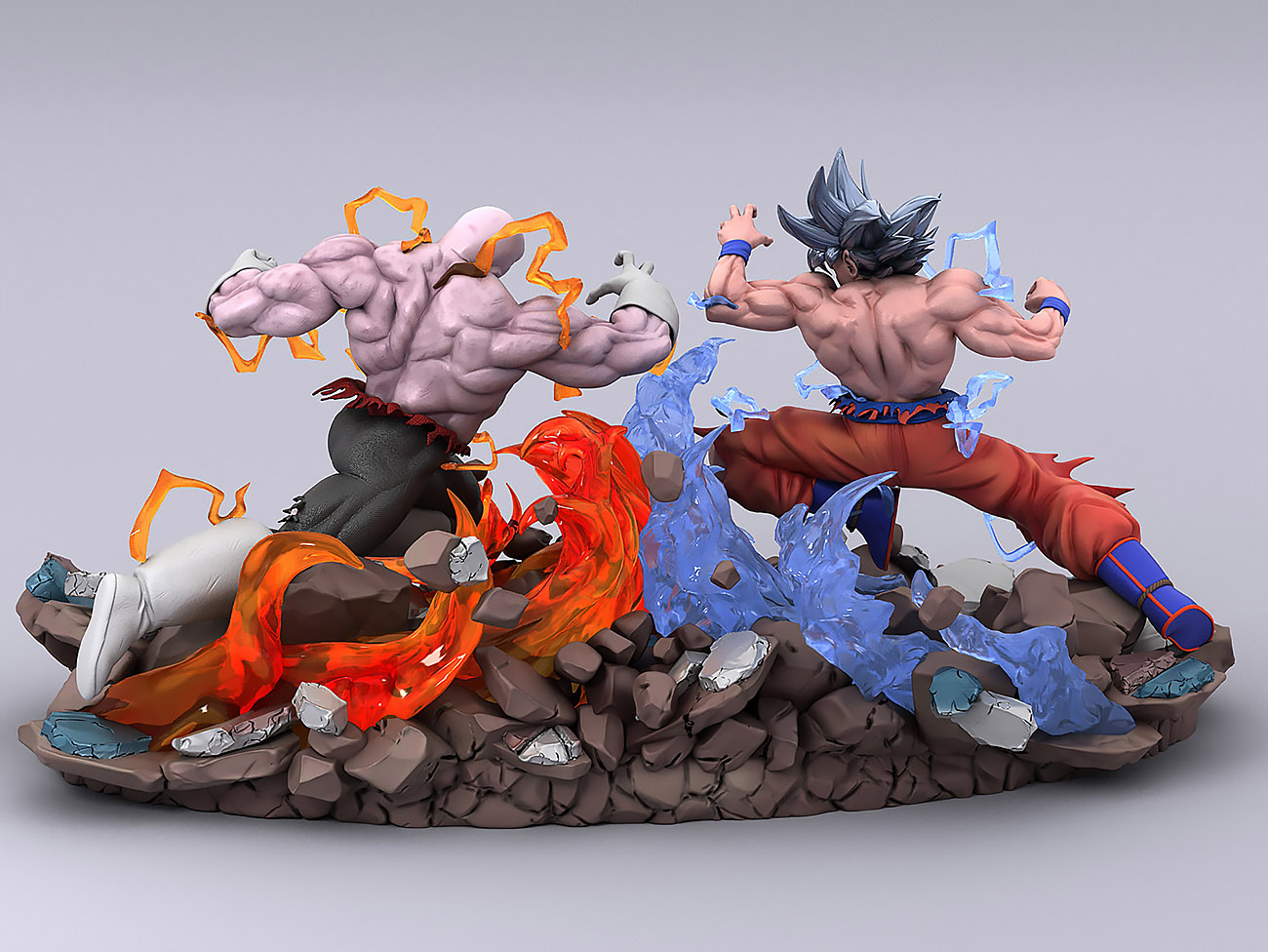 Dragon Ball Super - Goku vs Jiren Diorama Resin Statue ﻿(Hades Designs) YQXlh3HW_o
