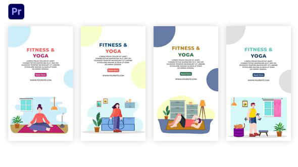Fitness and Yoga - VideoHive 42837102