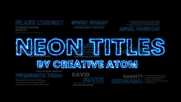 Neon Titles - VideoHive 44761096