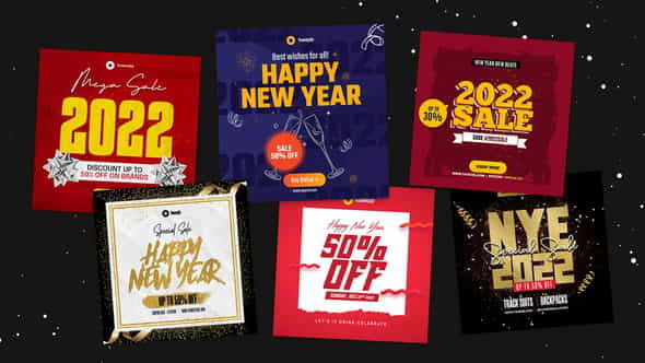 New Year Instagram Post - VideoHive 35440591