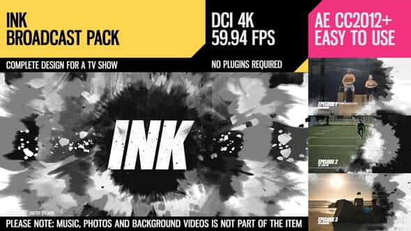 Ink (Broadcast Pack) - VideoHive 25009364