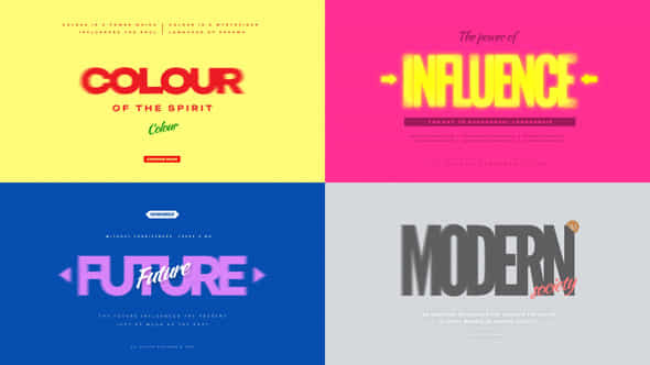 Colourful Titles - VideoHive 58646171