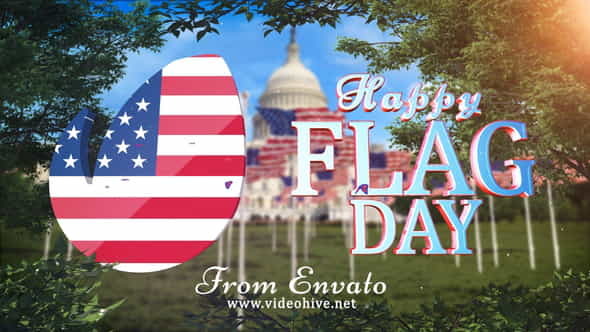 Flag Day Logo - VideoHive 22093419
