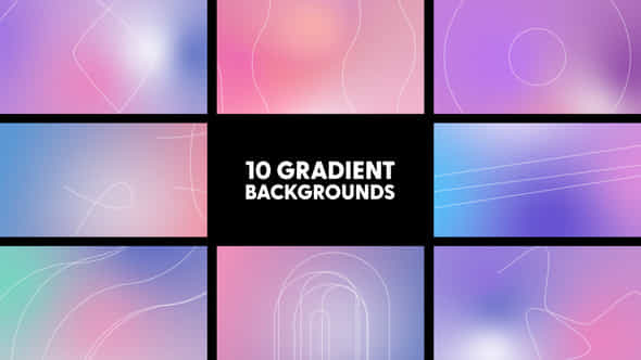 Gradient Backgrounds - VideoHive 42963815