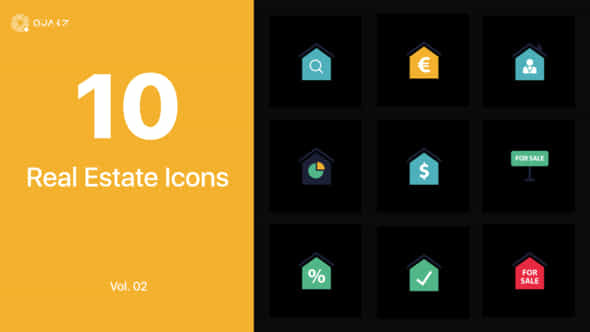 Real Estate Icons - VideoHive 45242847