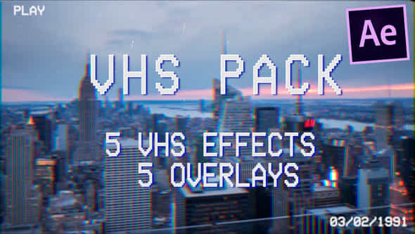 Vhs Pack Effects Overlays V2 - VideoHive 26156008