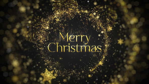 Golden Christmas Intro - VideoHive 41796845