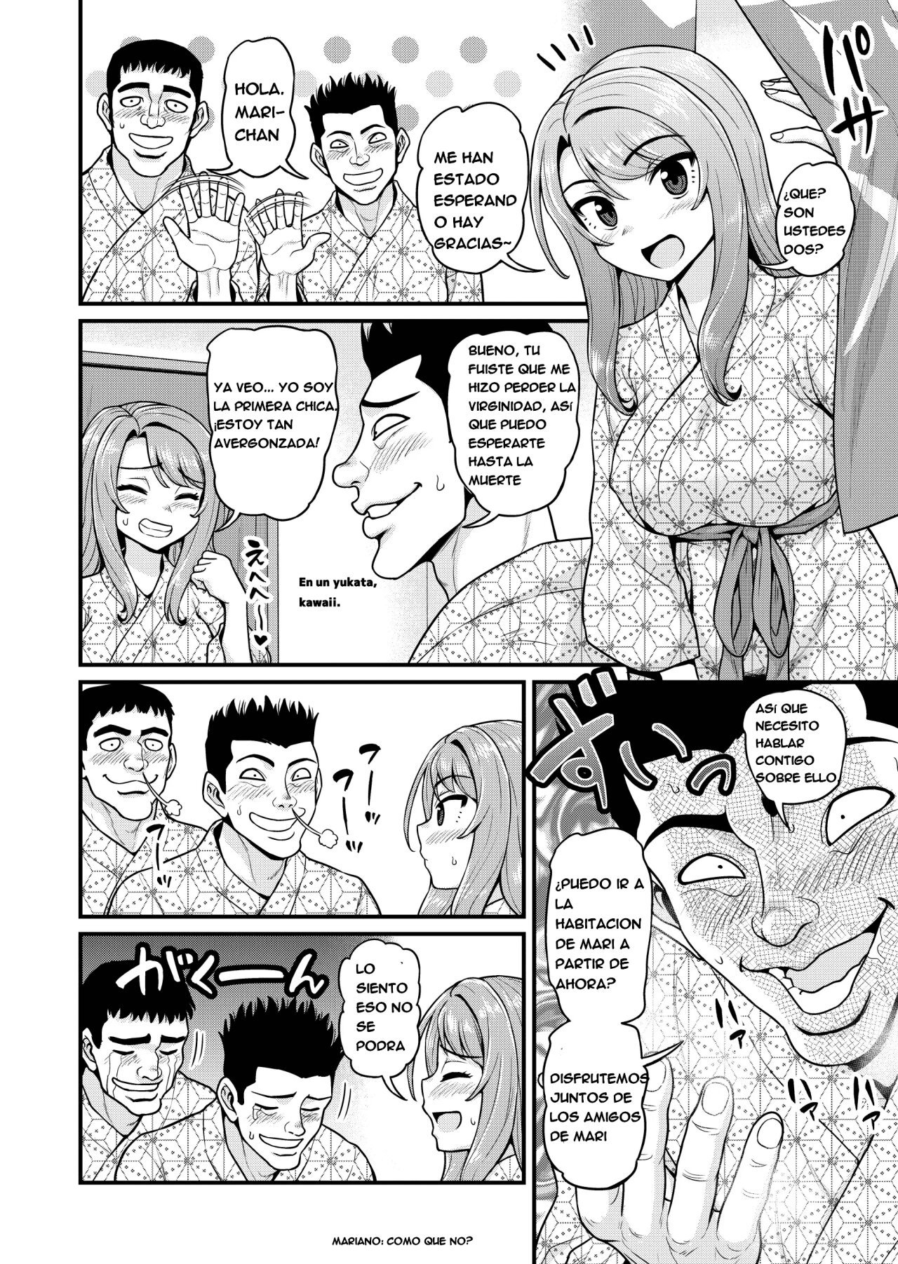 [Chimamire Yashiki (Gachonjirou)] Game Tomodachi no Onnanoko to Onsen Ryokou de Yaru Hanashi NTRver. [Spanish]