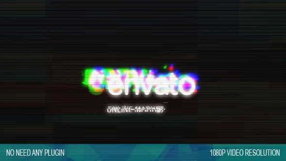 Elegant Glitch Logo Intro - VideoHive 20496024