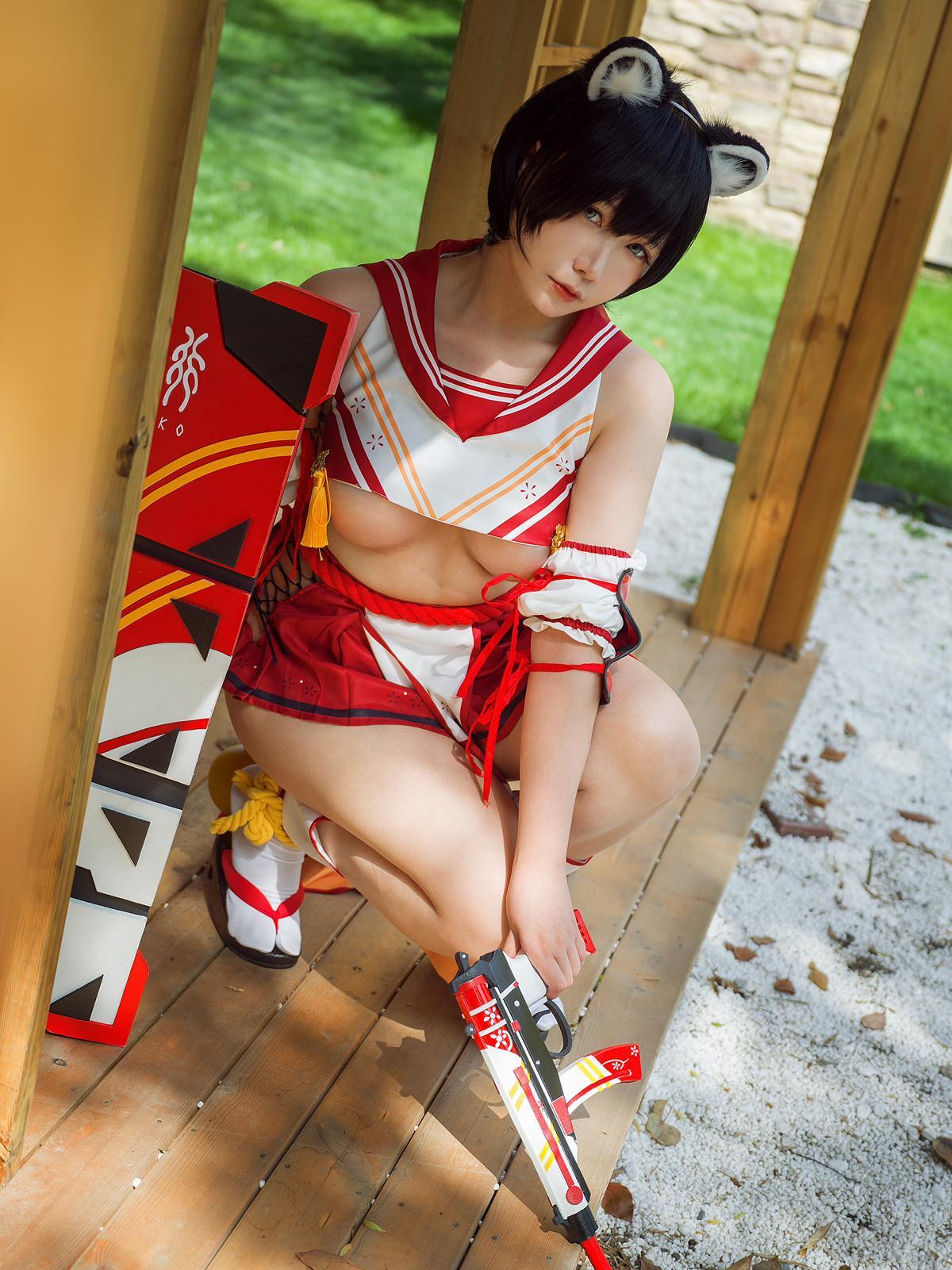 Cosplay 麻花麻花酱 椿 Tsubaki(20)