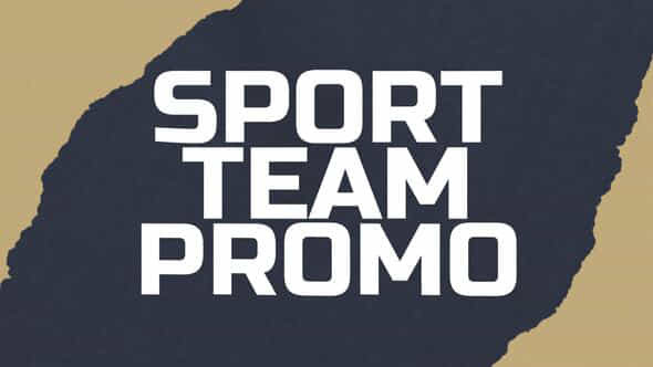 Sport Team Promo - VideoHive 39913423