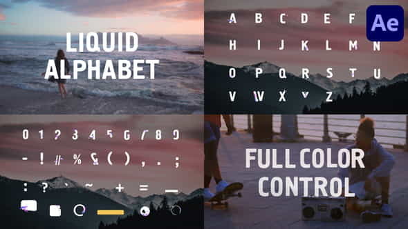 Liquid Alphabet | After Effects - VideoHive 32271418