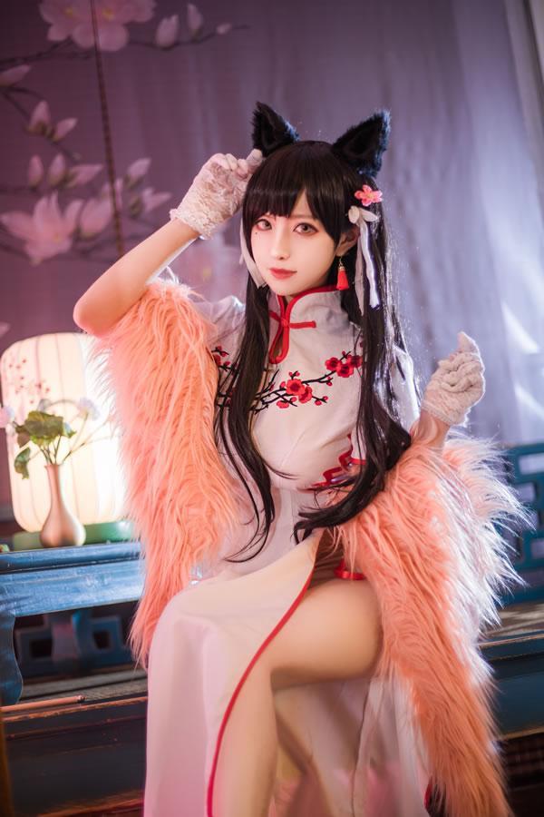 高颜值coser Shika小鹿鹿-爱宕旗袍(26)