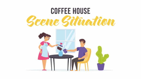 Coffee house - Scene Situation - VideoHive 28256215