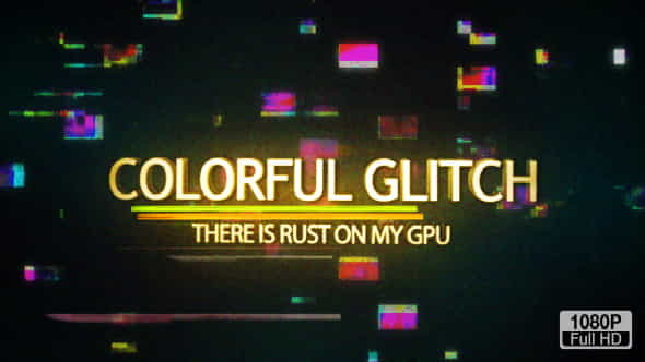 Colorful Glitch Reveal HD - VideoHive 15760263