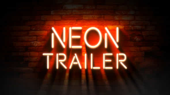 Neon Trailer - VideoHive 20948199