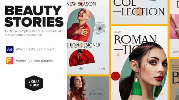 Vertical Fashion Apparel Beauty Stories - VideoHive 33920196