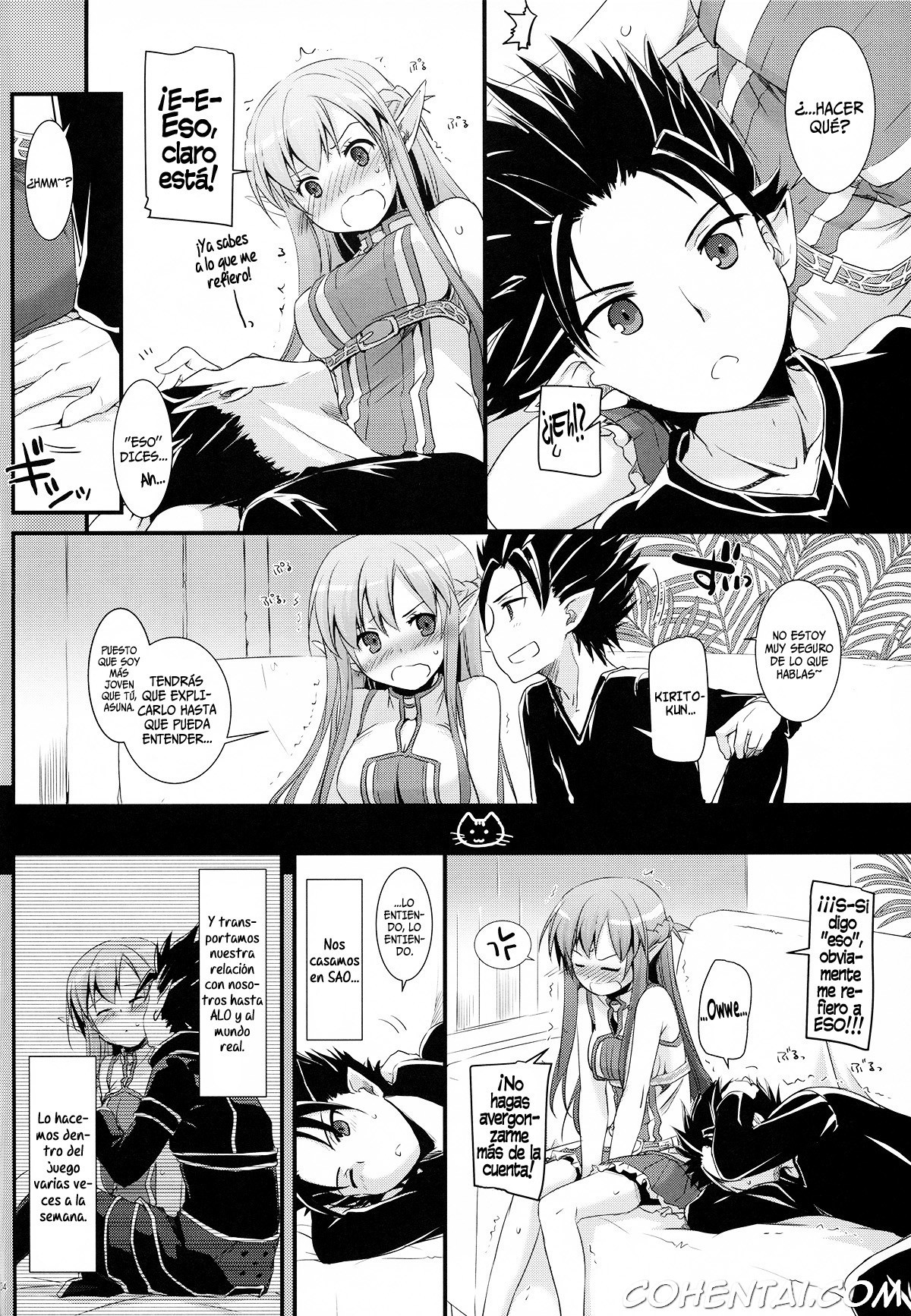 D.L. action 70 (Sword Art Online) xxx comics manga porno doujin hentai español sexo Asuna Yuuki Kazuto Kirigaya | Kirito Sword Art Online