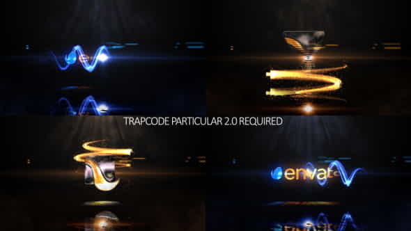 Glowing Particals Logo Reveal 28 - VideoHive 20814371