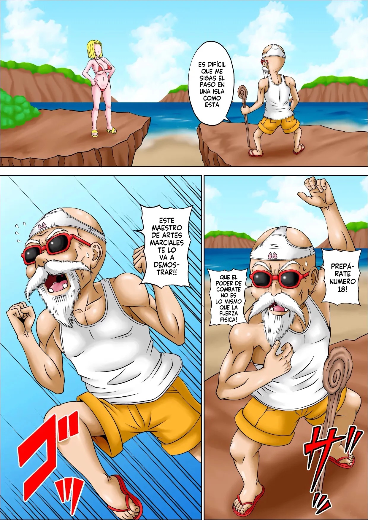 La violacion del maestro roshi (Dragon Ball Z) - 3