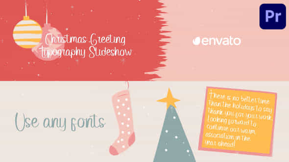 Christmas Greeting Typography - VideoHive 42152979