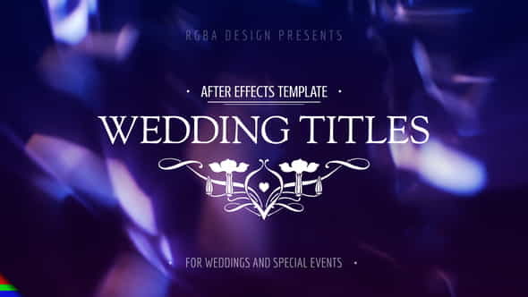 Wedding Titles - VideoHive 21649618