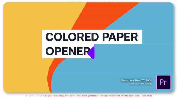 Colored Paper Opener - VideoHive 37136509
