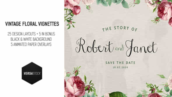 Vintage Floral Vignettes - VideoHive 10679461