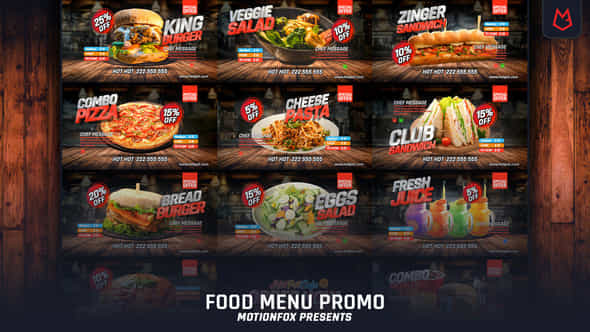 Food Menu Promo - VideoHive 23252731