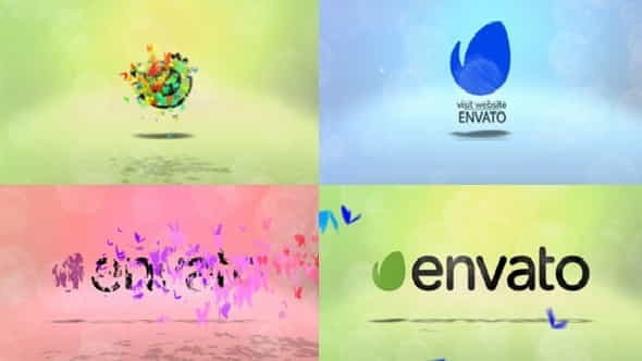 Colorful Butterfly Logo Pack - VideoHive 13066321