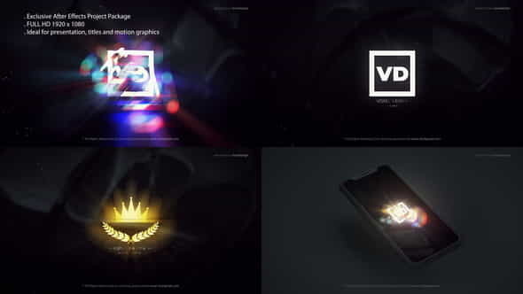 Glitch Logos Transitions Reveal - VideoHive 29456325